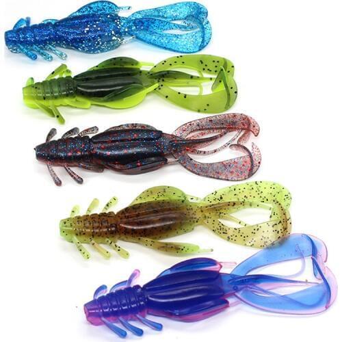 POETRYYI 5pcs/Lot 10cm 10g Soft Bait Double Sided Style Fishing Lures Perfect Creature Fish Lure For Deep And Shallow Waters