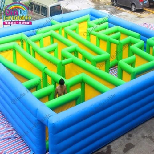10*10*2m Arena Inflatable Maze Commercial Inflatable Laser Tag Obstacle Course Inflatable Maze In Good Quality