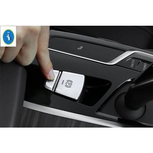 Electrical Park Handbrake P Stalls / Auto Hold Button Cover Trim For BMW 5 Series G30 530I 2017 2018 2019 2020 2021