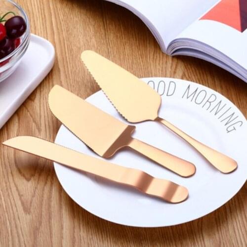 1pc Cake Server 3 Pc 18-22.5cm Length Stainless Steel Serrated Edge Blade Cutter Pie Pizza Server Cake Cutter Custom logo