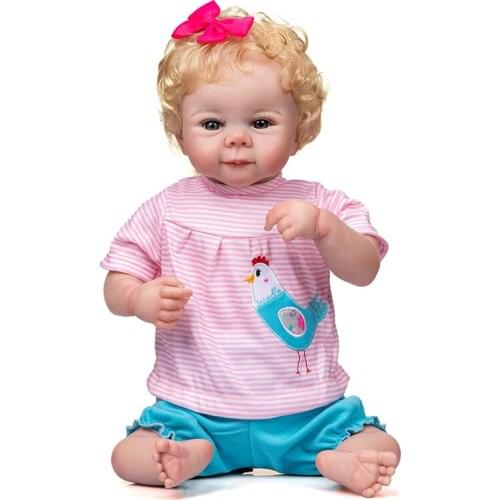 48cm Reborn Baby Girl Julieta Lifelike Reborn Baby with 3D Skin Tone Visable Veins Collectible Art Reborn Dolls