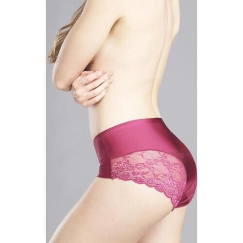 Ice Silk Smooth Sexy Women Lady Briefs Safety Underwear Hot Cotton Crotch Large Size Many Color Underpants