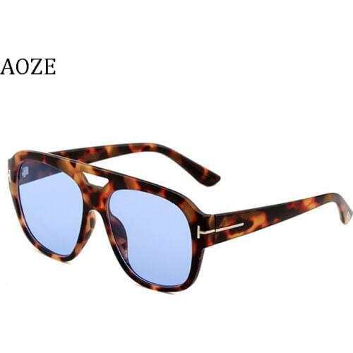 AOZE Vintage oversized sunglasses unisex great shades black shades sexy gradient sunglasses brand luxury gold t decoration UV400