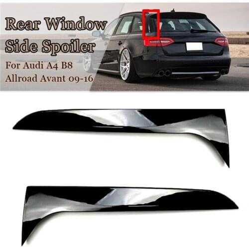 2PCS Car Rear Window Spoilers Tail Side Wing Spoiler Modification For Audi A4 B8 Travel Edition Allroad Avant 2009-2016