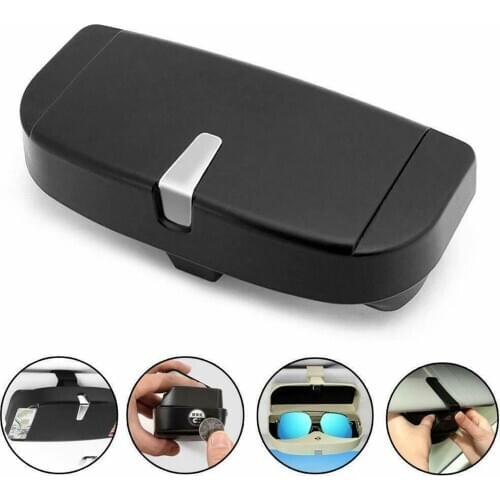 Universal Auto Car Sun Visor Sunglasses Storage Box Card Ticket Holder Clip Case For BMW Suzuki Ford Toyota Honda Audi Renault