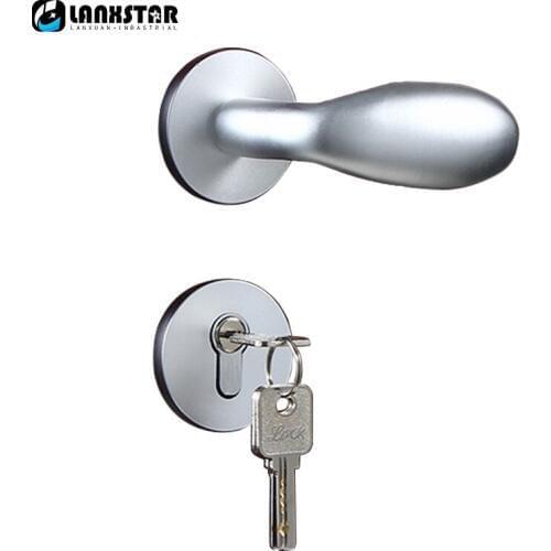 High Quality Durable Aluminum Space Indoor Lock Handle Split Locks Fashionable Home Door-locks