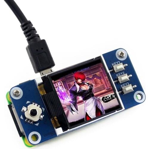 1.44 inch LCD Display HAT for Raspberry Pi 2B/3B/3B+/Zero/Zero W 128x128 pixels SPI Interface LED Backlight 3.3V