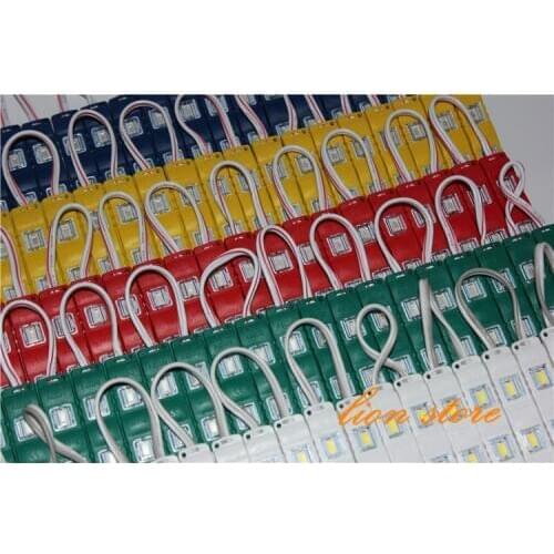 20pcs INJECTION MOLDING led module 5630 3LEDs/ piece Waterproof IP67 DC12V white/red/blue/gren free shipping