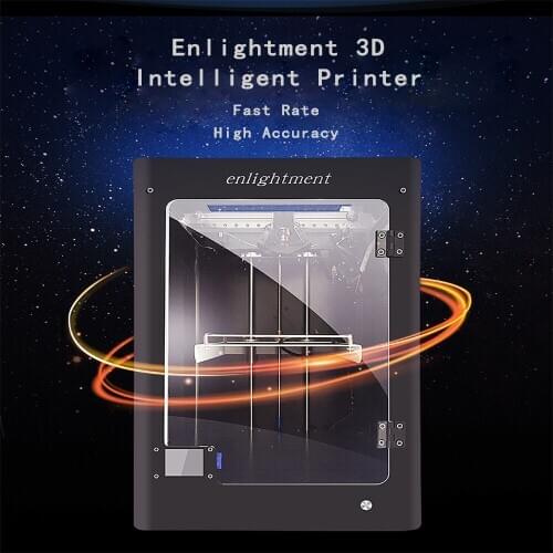 Flame 3d printer Industrial grade large size Home DIY child toy 3D Desktop All metal black