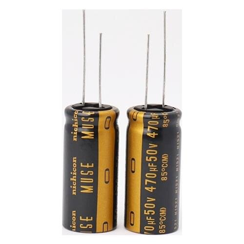 4 Pieces Nichicon Audio Capacitor Coupling Filter Capacitor 470uF 50V KZ Series 50v 470uf 16X35.5mm