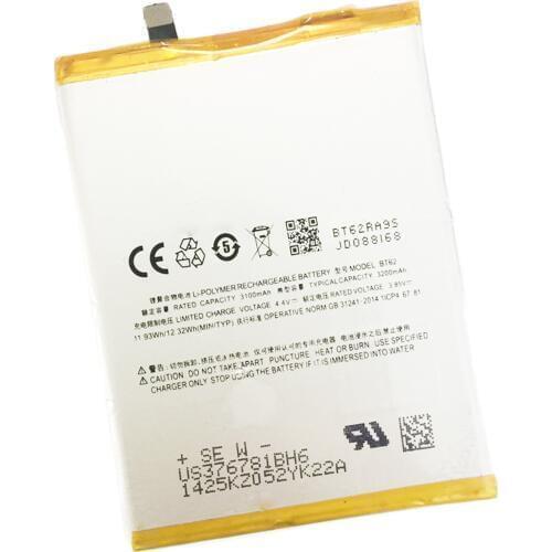 5pcs/lot BT62 Battery ForMeizu X M682Q Brand New Mobile Phone battery Replacement batteries 3200mAh