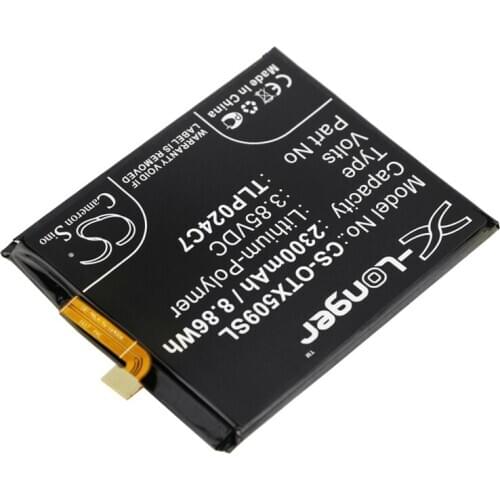 Cameron sino 2300mah battery for ALCATEL 1X 1X Dual SIM 1X Dual SIM LTE 1X LTE 5059J 5059T 5059X TCL AU5A Plus TLP024C7