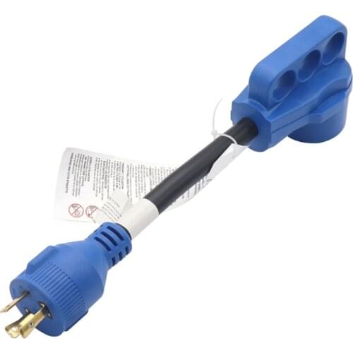 RV Motorhome Charging Accessories 30A to 50A Power Cord Adapter 10AWG Charging Line Electrical Connector Plug