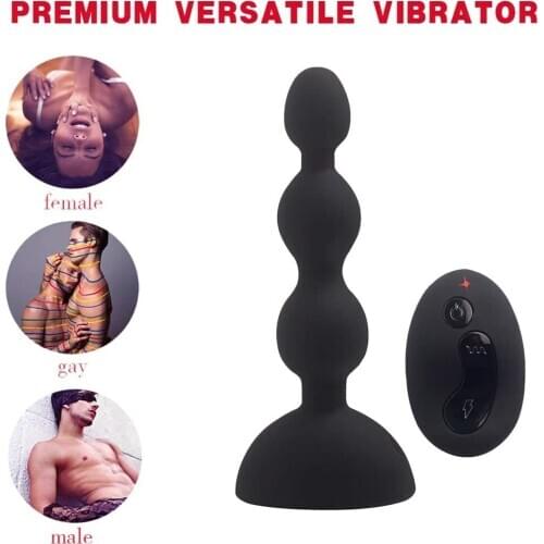 3 Speed 10 Mode Wireless Remote Control Vibrator Anal Beads Butt Plug G Spot Vibrator Prostata Adult Sex Toys Dropshipping