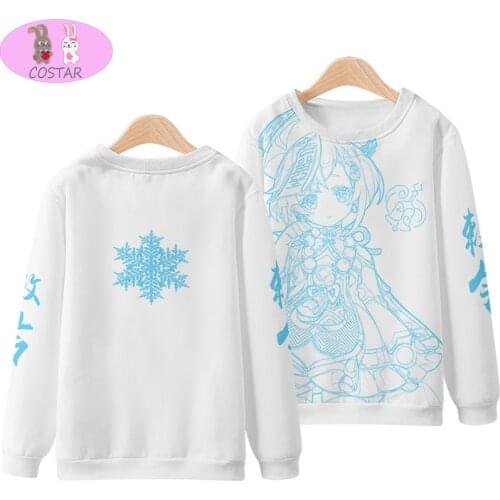 COSTAR Game Genshin Impact Lisa Jean Venti Mona Qiqi Keqing Printed Fashion Hoodies Pullover Harajuku Sweatershirt Unisex