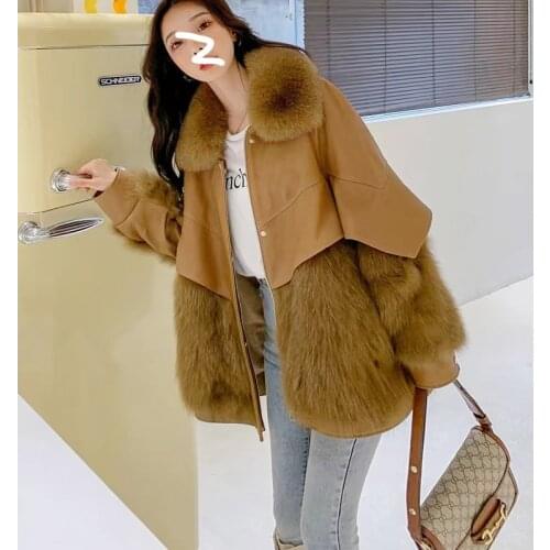DANWEIHONG Women's Jackets With Fur