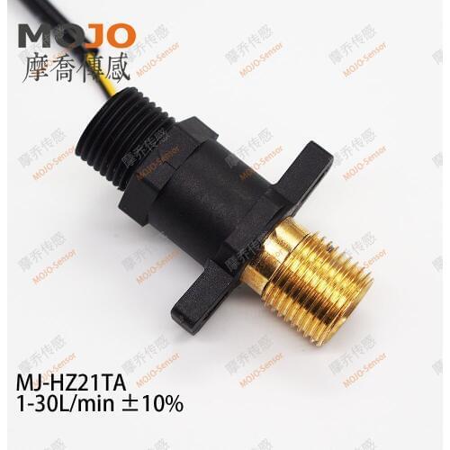 Hall Flow Sensor MJ-HZ21TA Flow Range 1-30l/min 10% Precision Male Thread G1/2'' Hall Flow Meter(10Pcs/lot)