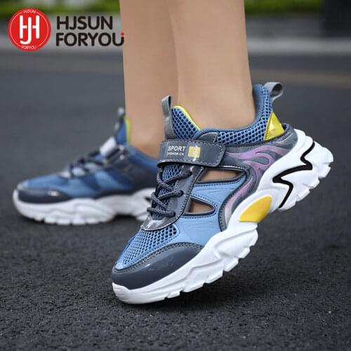 Hot Sale 2021 Soft Bottom Children Sneakers Non-slip Breathable Casual Shoes Fashion Velcro Sport Shoes Boys Girls Running Shoes
