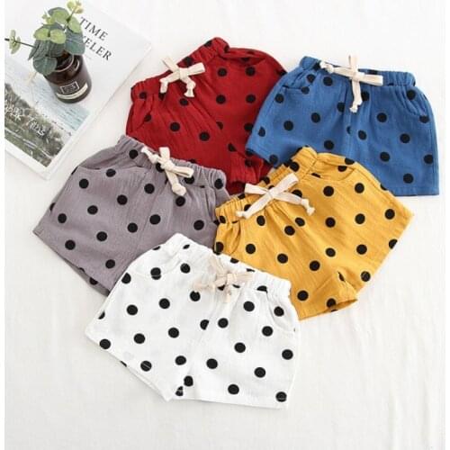 Girls Summer Shorts Children Cotton Casual Pants Clothes For Baby Girl 1 To 5 Years Kids Sports Clothing Toddler Outfits New