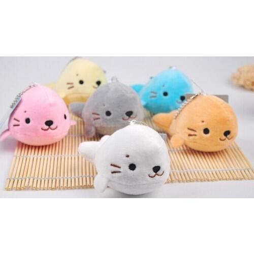 Cute Sea Seal 10CM Plush Stuffed Toy Doll Plush Toy Wedding Bouquet Toy Plush Keychain Toy Doll B0866