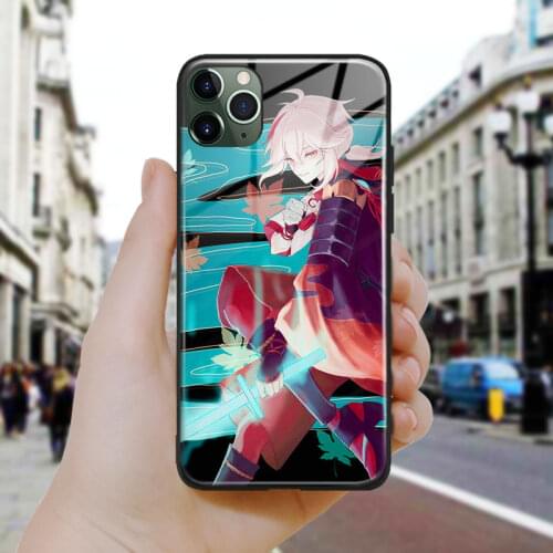 Kazuha Genshin Imapct fanart Soft Silicone Glass Phone Case Cover Shell For iPhone SE 6 6s 7 8 Plus X XR XS 11 12 Mini Pro Max