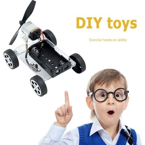 Science Invention Experiment Material Kids Toys DIY Assemble Car Science Experiment Model Kit School Projects Teaching Aids