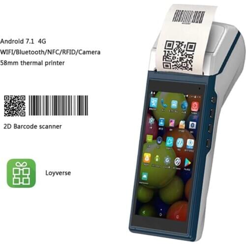 Newest Android 7.1 Restaurant Cash Register POS With 4g NFC RFID Wifi Camera 58mm Thermal Printer