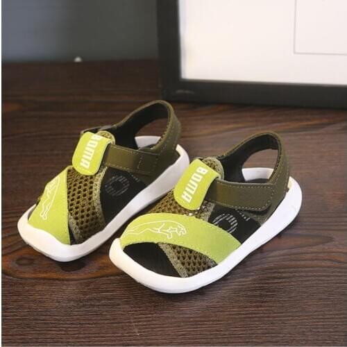 New summer kids sandals brand open toe toddler boys sandals orthopedic sport pu leather baby boys sandals shoes
