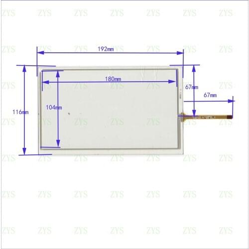 Wholesale XWT537 8inch 193*116 4lines resistance screen XWT 537 this is compatible 193mm*117mm