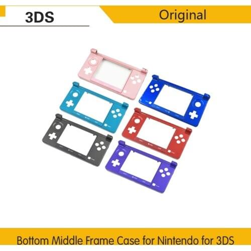 Original Bottom Middle Frame Housing Shell Cover Case for Nintend 3DS Faceplate Middle Frame for 3DS Game Host