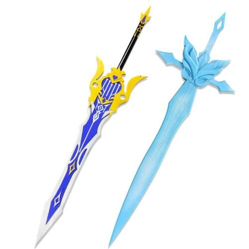 Hot Game Genshin Impact Eula Razor Cosplay Props 130CM Wooden Sword 5 Star Weapons Halloween Christmas Custom Hand Made Prop
