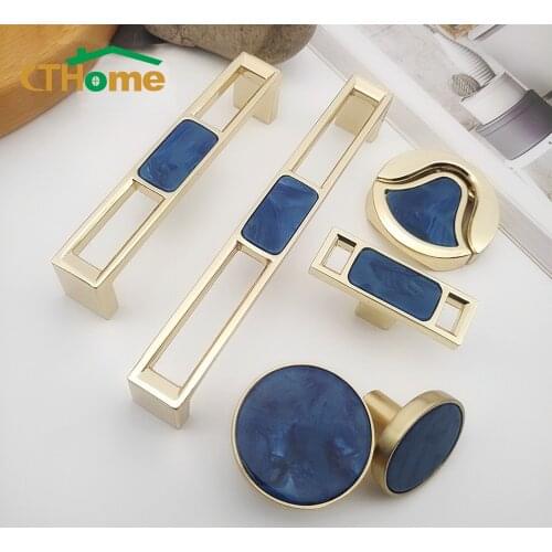 Zinc Alloy Door handle Handles for Cabinet Shell Resin Elegant Furniture Handles Kitchen Cupboard Drawer Door Knobs Pulls lever