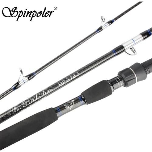 Spinoler Boat & Popping FIshing Rod 3 sections travel trolling saltwater spinning rod Moderate Fast Medium Heavy Pole CW 60-250g