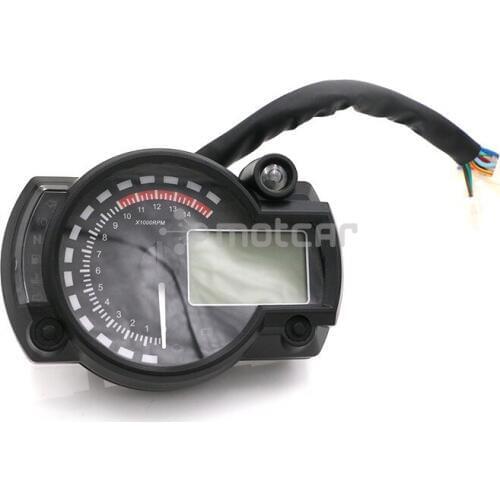 7colors Motorcycle 12V LCD Digital Backlight Tachometer Tacho Control Gauge Speedometer Odometer Universal For Kawasak Honda KTM