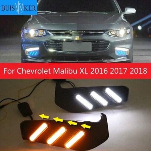 Fog lights For Chevrolet Malibu XL 2016 2017 2018 Front Bumper Fog Light Foglamp DRL Running Lamp headlight Foglight taillight