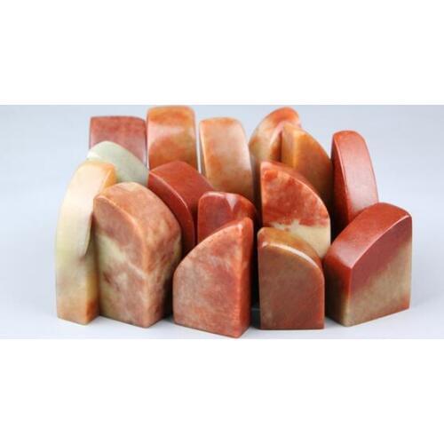 Sealing Natural Shoushan Stone Practice Chapter Calligraphy Book Chase Stone Original Pieces 10pc