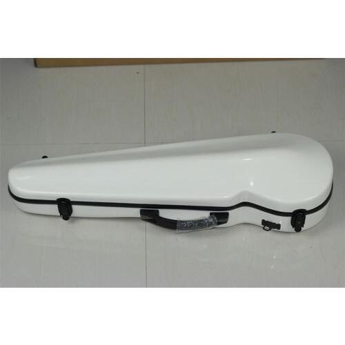 High Quality White Violin Violino 4/4 Full Size Fiber Glass Case Bag With Bow Holders & Straps Parts Accessories