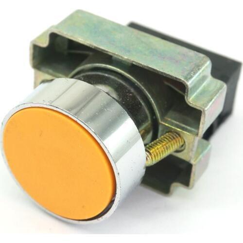 XB2BA51C 1 N/O Momentary Flush Round Yellow Pushbutton Switch 22mm 10A 600V