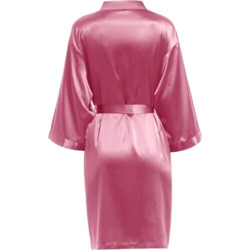 Bride Bridesmaid wedding Short Robe Womens Summer Kimono Yukata Nightgown Lady Sleepshirts pajama A9000C