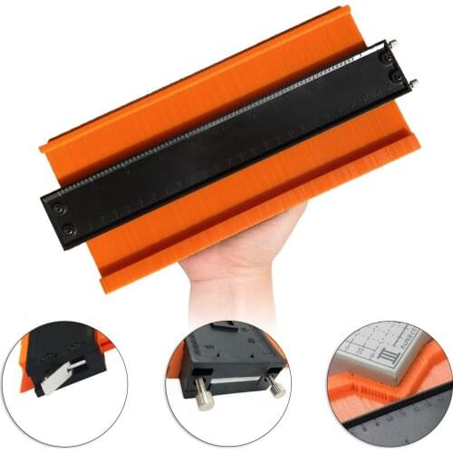 10 Inch Adjustable Lock Widen Contour Gauge Profile Duplicator Tool Shaping Wood Measure Ruler