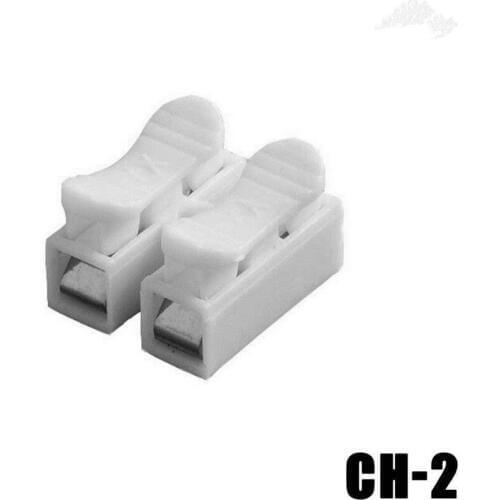 10PCS/Lot Motorcycle Car Boat Electrical CH2 2Pin Quick Splice Wire Connectors Terminal Electrical Cable Terminals