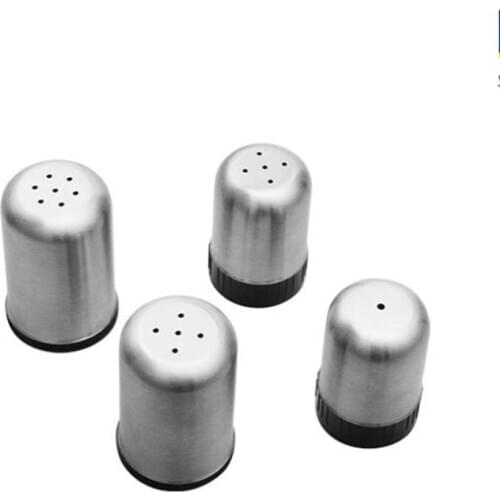100pcs Stainless Steel Dredge Salt Sugar Pepper Shaker Seasoning Multi-purpose Kitchen Tool NO54