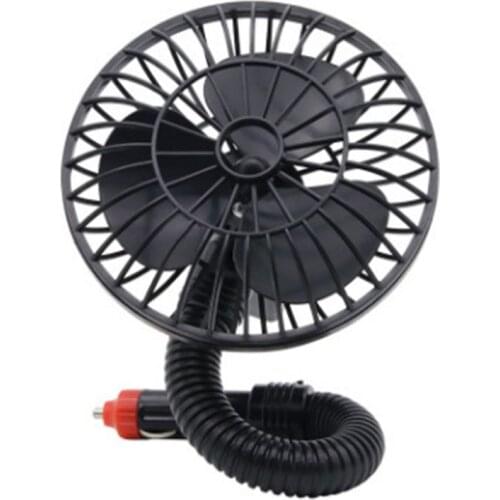 12V Mini Car Fan Cigarette Lighter Caravan Truck Boat Vehicle Cooler 2019 new Whosale&Dropship