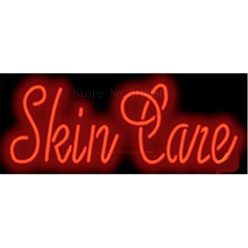 17*14" Skin Care NEON SIGN REAL GLASS BEER BAR PUB LIGHT SIGNS store display Restaurant Shop Beauty Advertising Lights