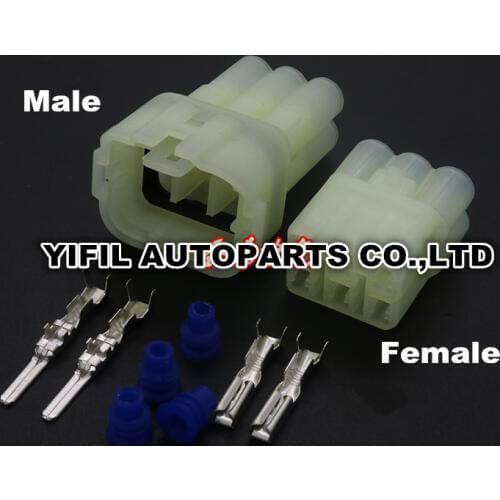 10sets/lot Sumitomo 6 Pin/Way HM 090 Female Male Electrical Motorcycle Connector Plug 6189-6171 6180-6181 For Toyota