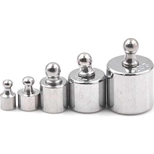 5pcs/set 1/2/5/10/20g Precision Calibration Set Chrome Plating Scale Weights Set Grams For Digital Scales Home Tool