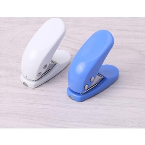 Notebook Accessory Printing Paper Punch Craft Tool Cutter Scrapbook Hole Blue Plastic Punch Hole Puncher