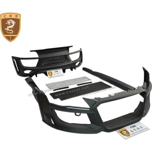 For R8 V8 V10 FRP Front hood bumper lip Rear Trunk Lip Boot Wing Spoiler
