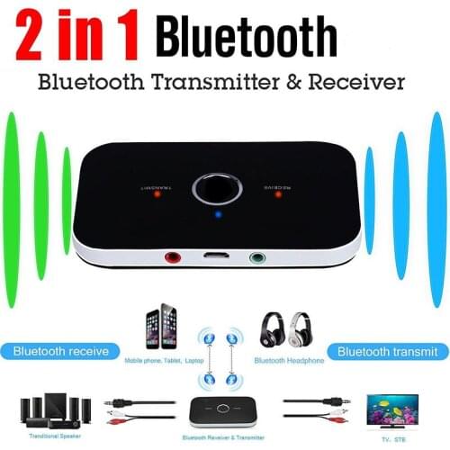 B6 2 in 1 Wireless Bluetooth Receiver Transmitter 4.1 Audio 3.5mm Adapter For PC phone Bluetooth Receiver Transmitter Aux r20
