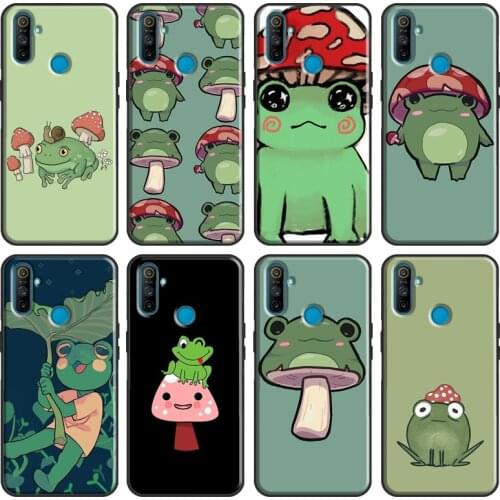 Mushroom frog Cartoon Cover For OPPO Realme C3 C11 C15 XT 5 6 7 X2 X7 Pro GT Case For OnePlus 8 Pro Nord 7T 8T Cover